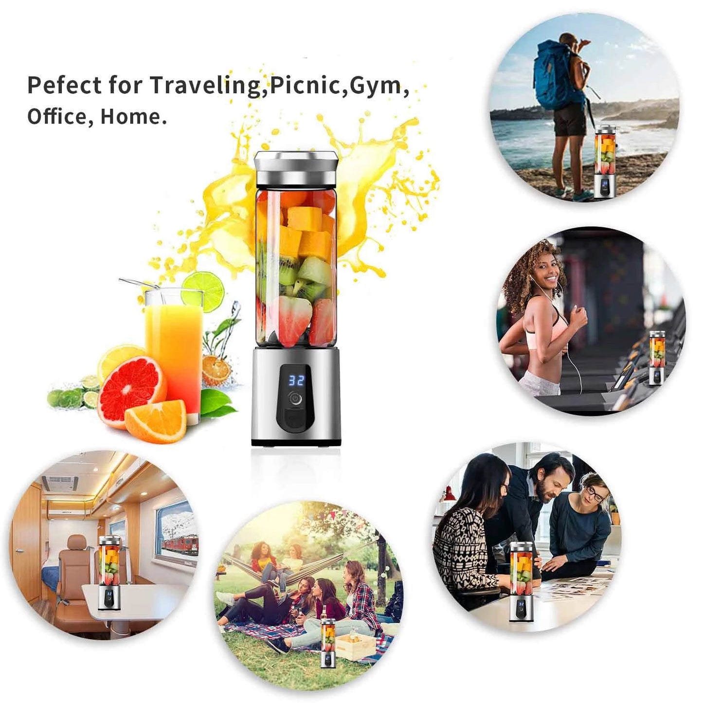 JuiceUp N Go-Portable Juicer And Smoothie Blender